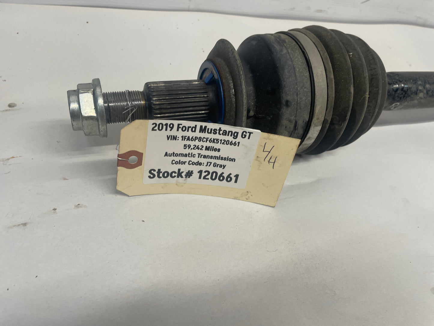 2019 Ford Mustang GT LH Driver Rear CV Axle Half Shaft OEM