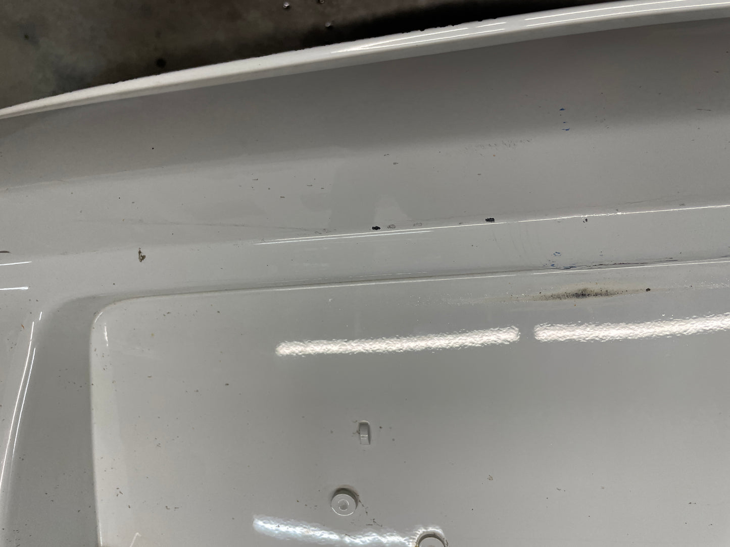 2012 Chevy Caprice PPV Rear Bumper Cover White OEM