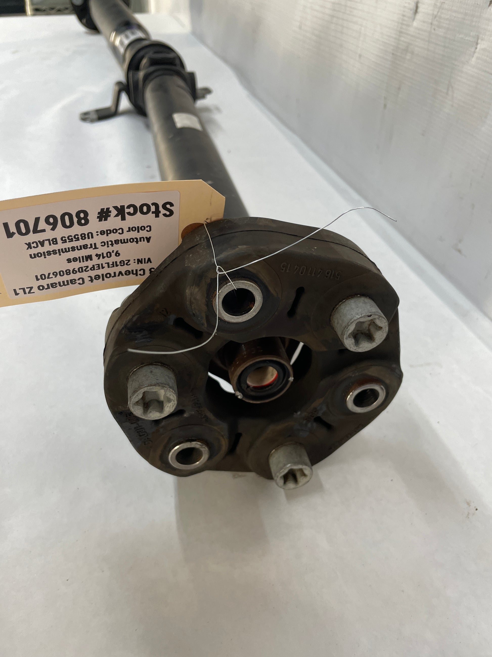 2013 Chevy Camaro ZL1 Automatic Driveshaft Drive Propeller Shaft OEM 9k Miles - Day's Parts Yard