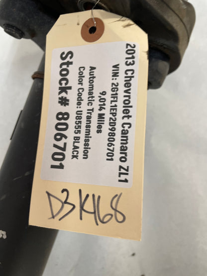2013 Chevy Camaro ZL1 Automatic Driveshaft Drive Propeller Shaft OEM 9k Miles - Day's Parts Yard