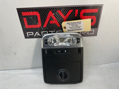 2009 Pontiac G8 GT Over Head Overhead Console Roof Dome Light Sunroof Switch OEM