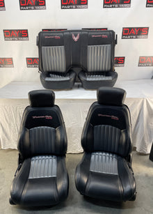 2001 Pontiac Trans AM WS6 Seats Front and Rears Black & Gray Leather OEM