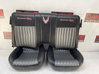 2001 Pontiac Trans AM WS6 Seats Front and Rears Black & Gray Leather OEM