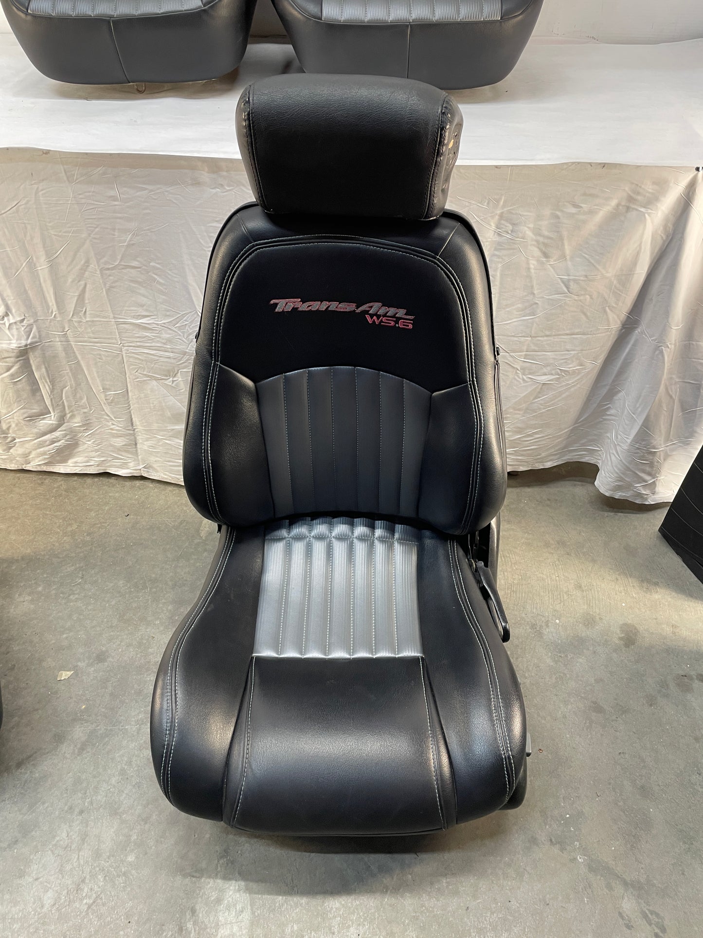 2001 Pontiac Trans AM WS6 Seats Front and Rears Black & Gray Leather OEM