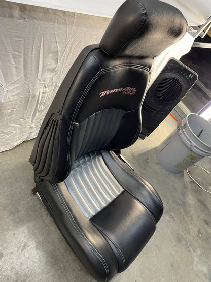 2001 Pontiac Trans AM WS6 Seats Front and Rears Black & Gray Leather OEM