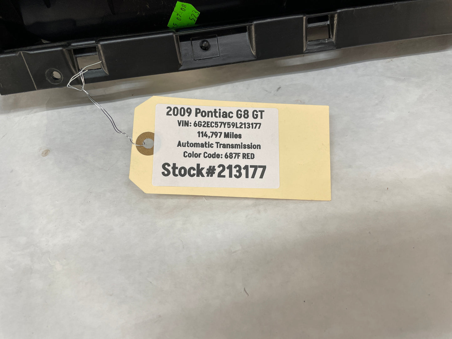 2009 Pontiac G8 GT Glove Box Dash Compartment OEM