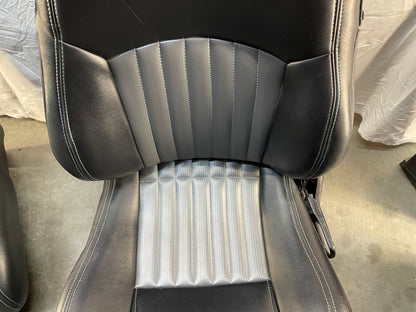 2001 Pontiac Trans AM WS6 Seats Front and Rears Black & Gray Leather OEM