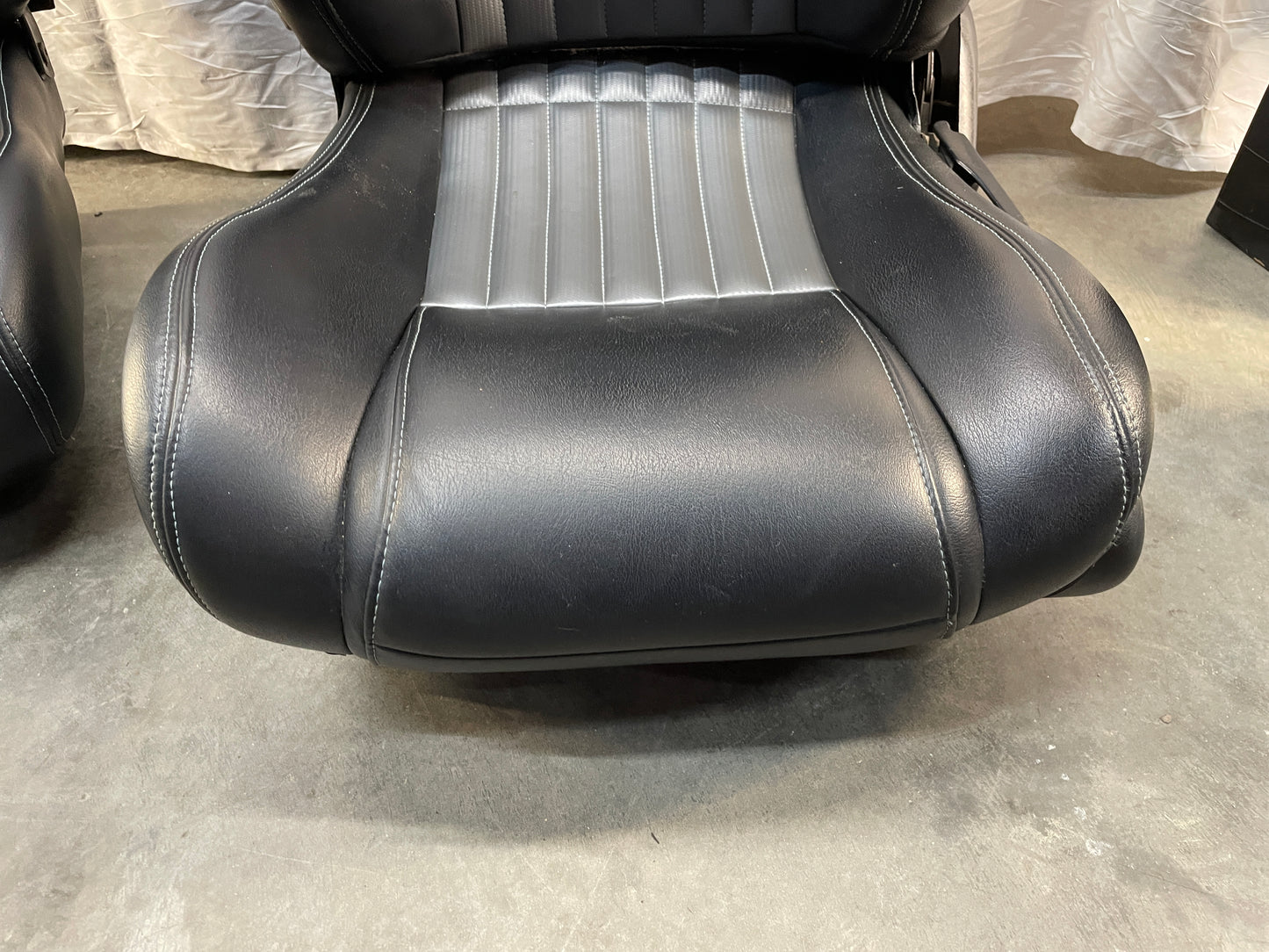 2001 Pontiac Trans AM WS6 Seats Front and Rears Black & Gray Leather OEM