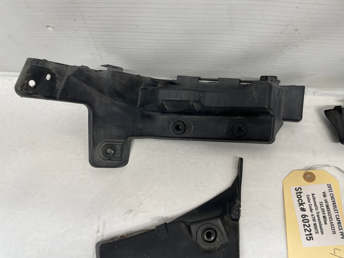 2012 Chevy Caprice PPV RH & LH Rear Bumper Guide Brackets Mounts OEM