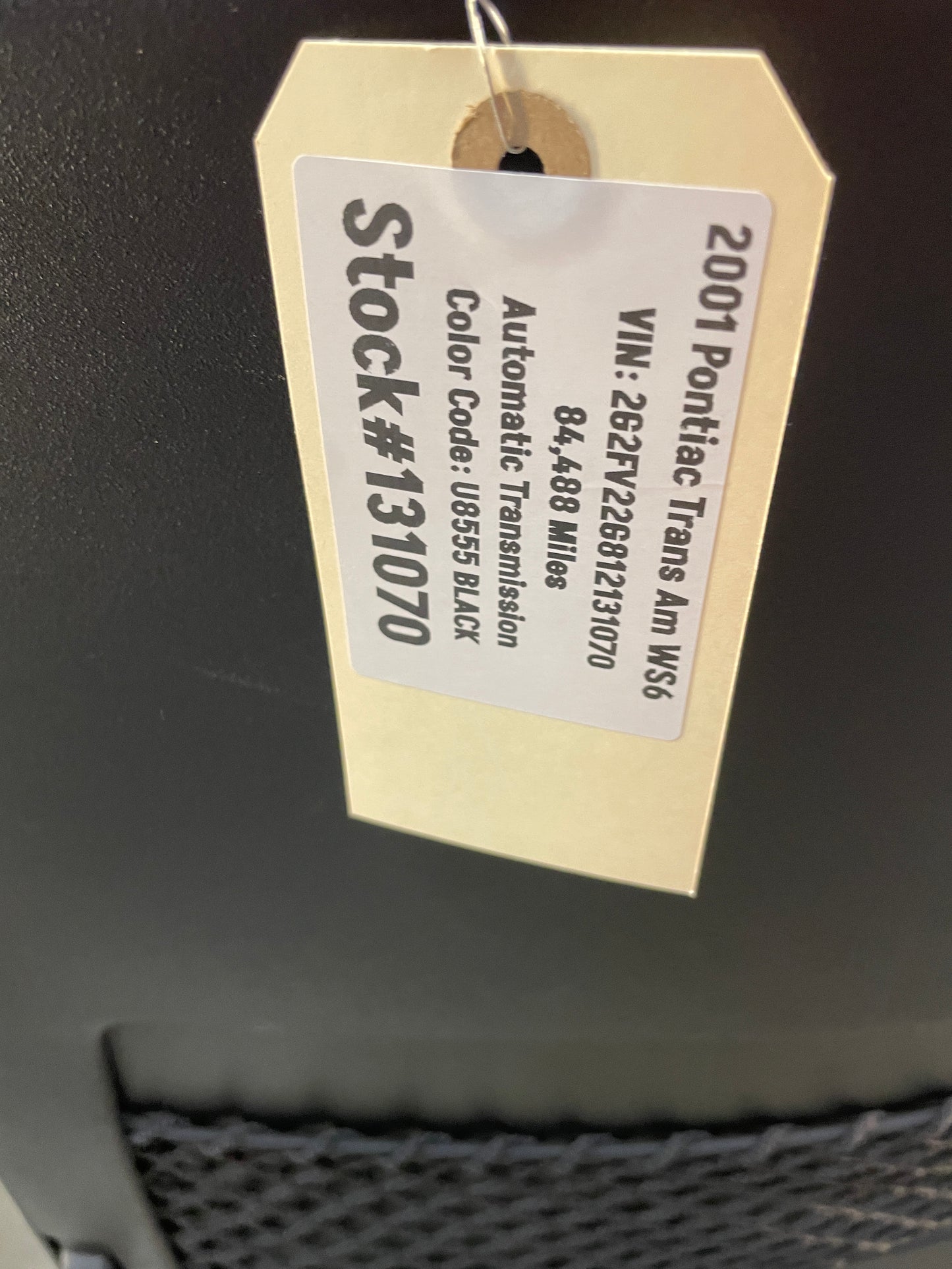 2001 Pontiac Trans AM WS6 Seats Front and Rears Black & Gray Leather OEM