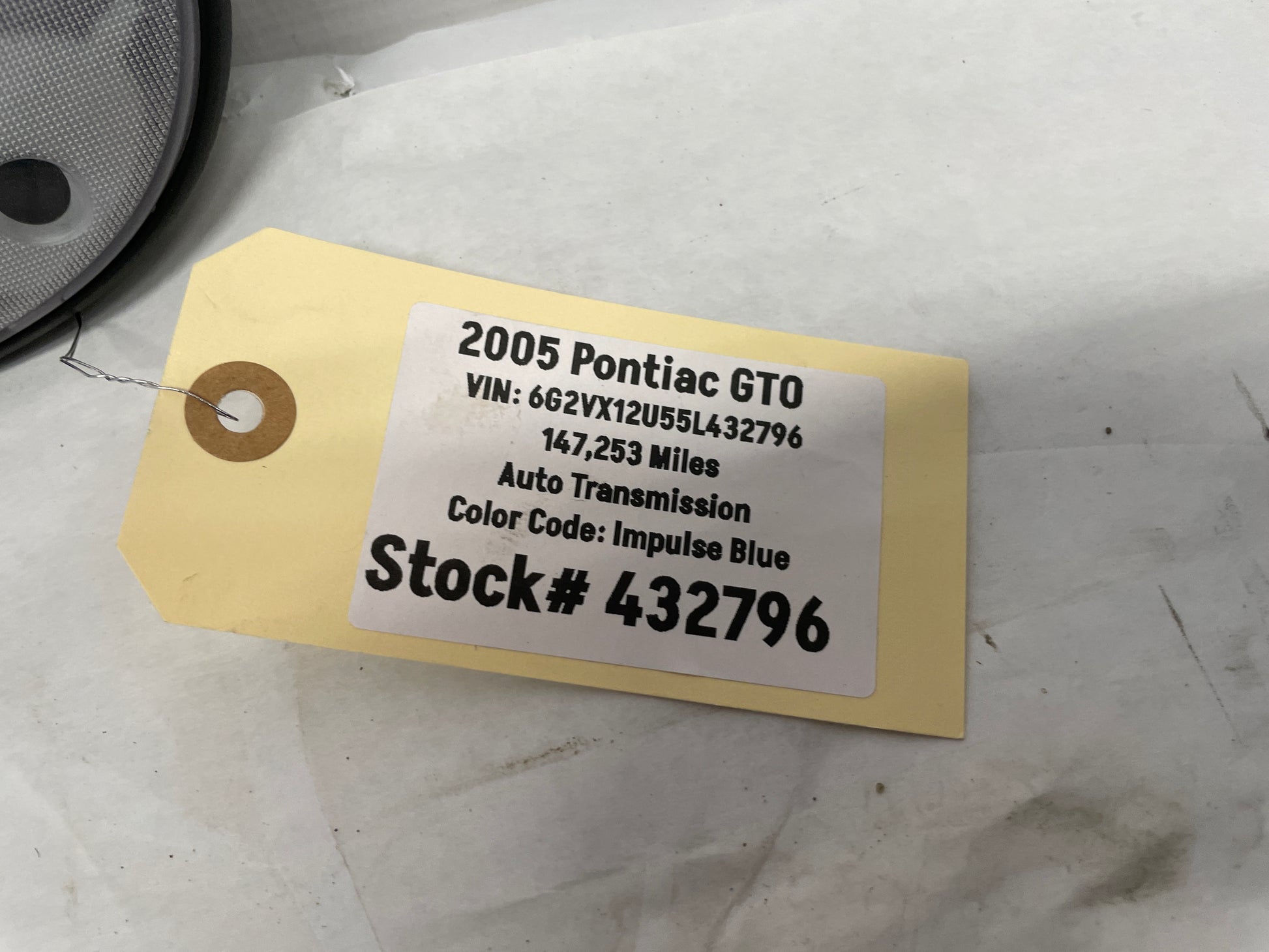 2005 Pontiac GTO Dome Reading Map Light Lamp OEM - Day's Parts Yard