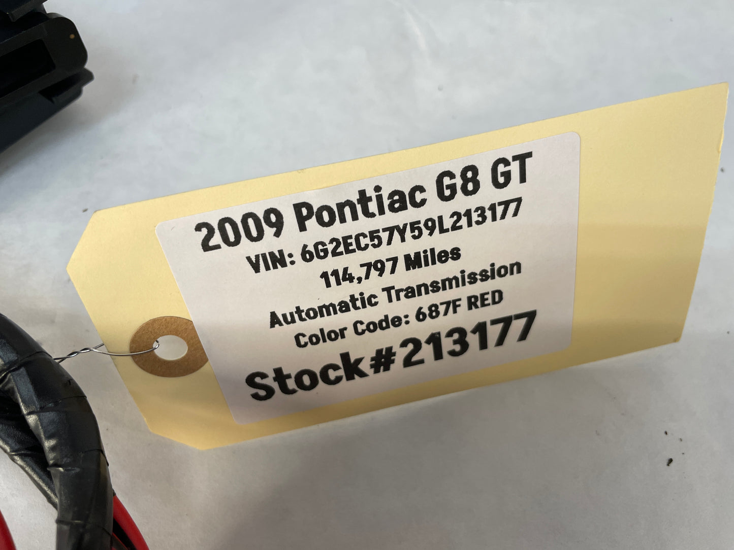 2009 Pontiac G8 GT Trunk Deck Lid Rear Body Wire Wiring Harness OEM