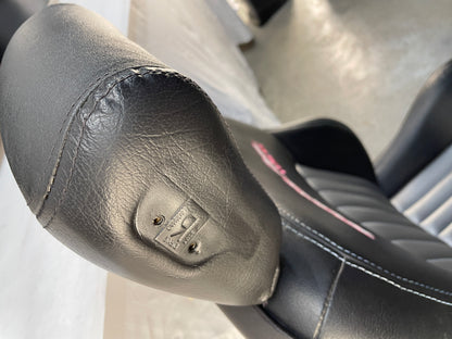 2001 Pontiac Trans AM WS6 Seats Front and Rears Black & Gray Leather OEM