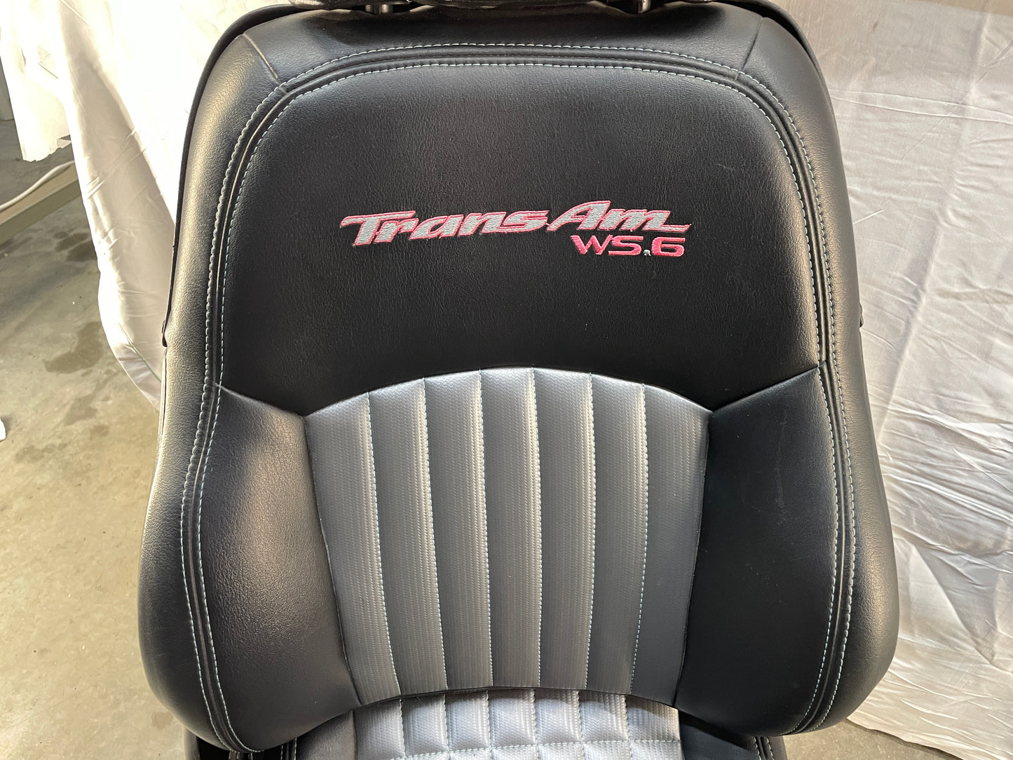2001 Pontiac Trans AM WS6 Seats Front and Rears Black & Gray Leather OEM