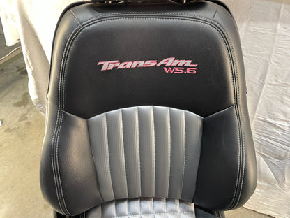 2001 Pontiac Trans AM WS6 Seats Front and Rears Black & Gray Leather OEM