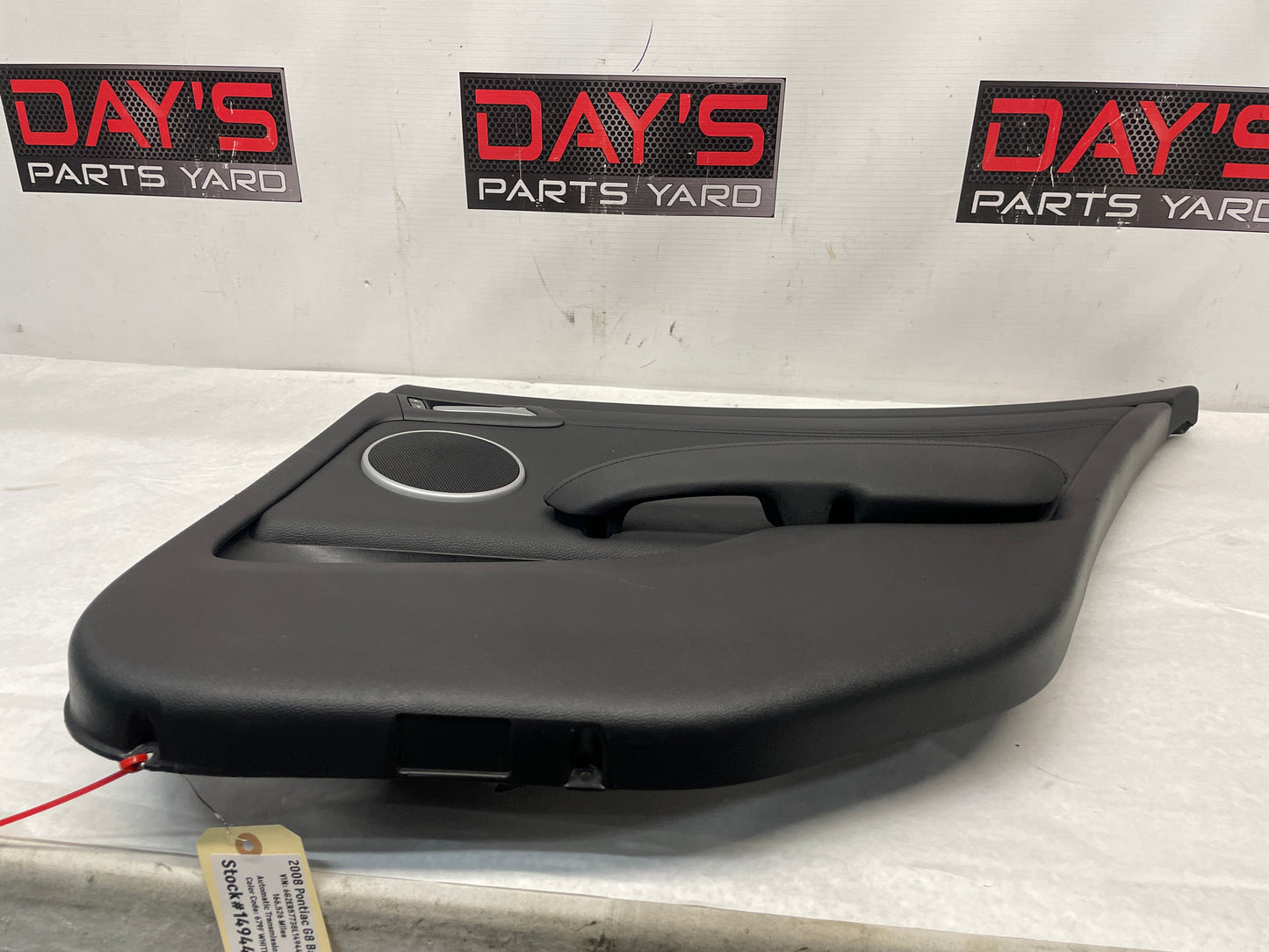2008 Pontiac G8 Base RH Passenger Rear Interior Door Trim Panel OEM - Day's Parts Yard