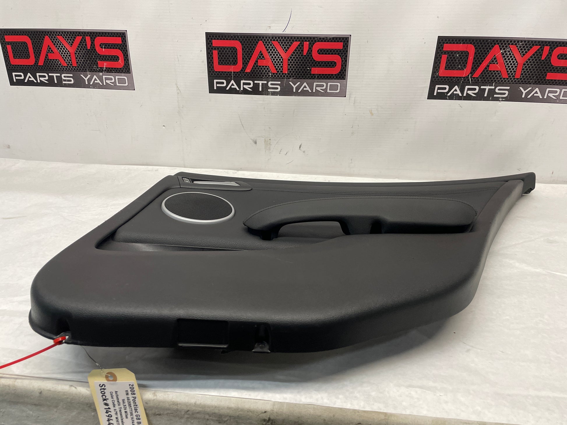2008 Pontiac G8 Base RH Passenger Rear Interior Door Trim Panel OEM - Day's Parts Yard