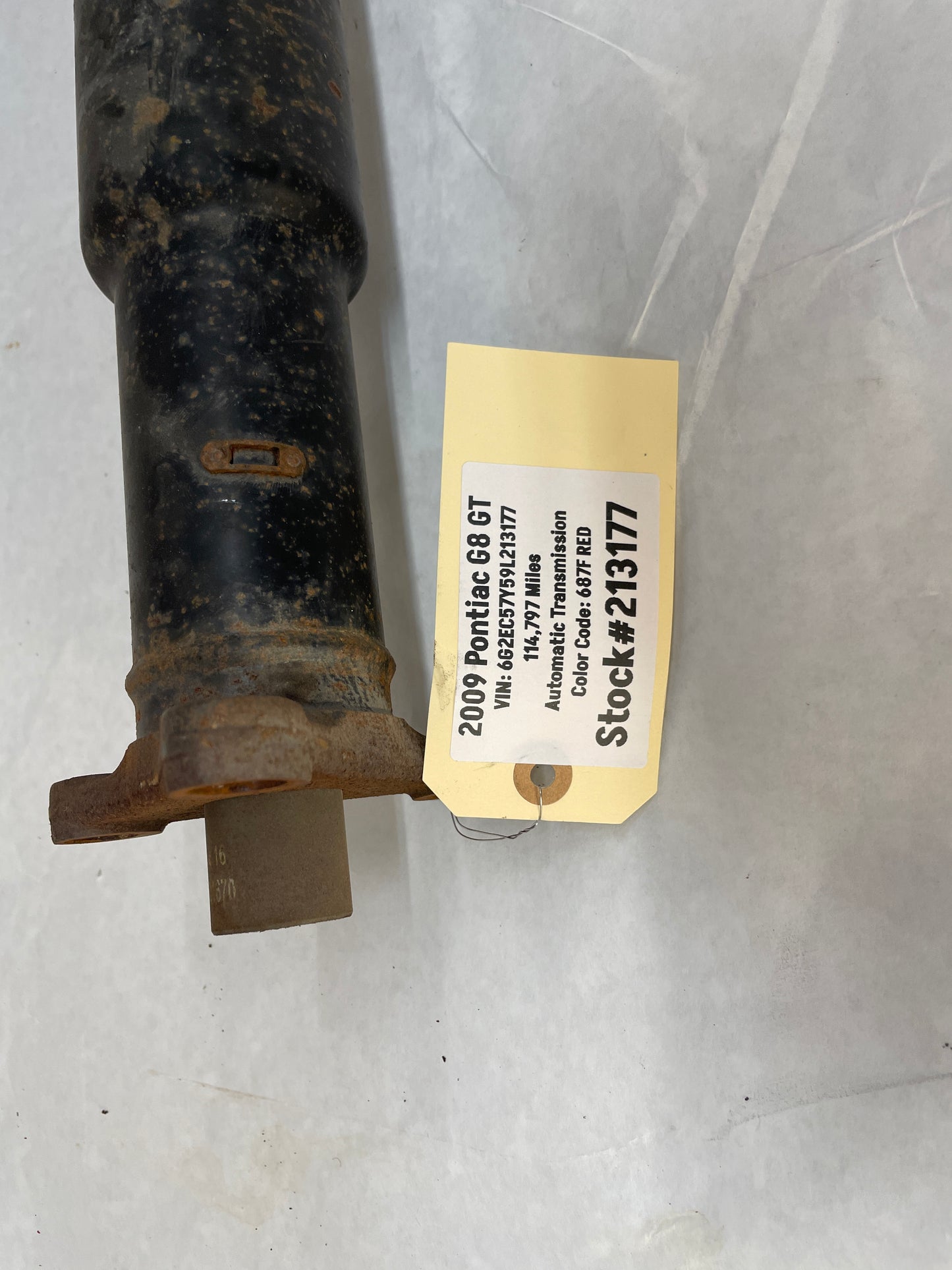 2009 Pontiac G8 GT Automatic Driveshaft Drive Shaft Propeller OEM