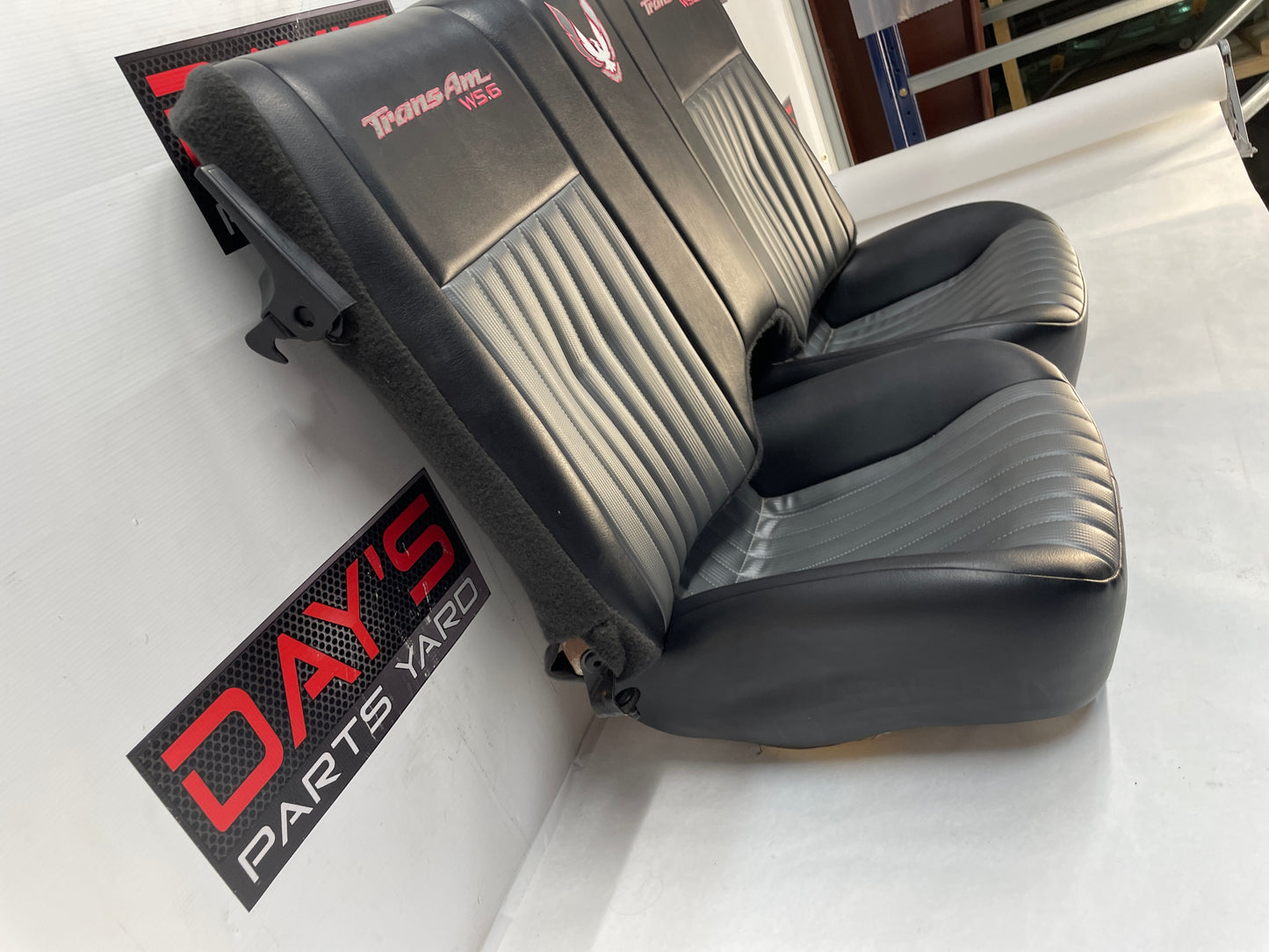 2001 Pontiac Trans AM WS6 Seats Front and Rears Black & Gray Leather OEM