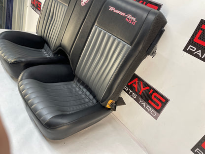 2001 Pontiac Trans AM WS6 Seats Front and Rears Black & Gray Leather OEM