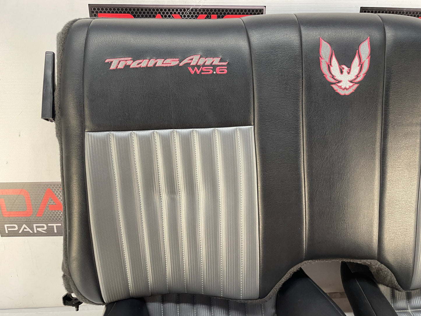 2001 Pontiac Trans AM WS6 Seats Front and Rears Black & Gray Leather OEM