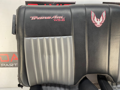 2001 Pontiac Trans AM WS6 Seats Front and Rears Black & Gray Leather OEM
