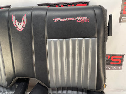 2001 Pontiac Trans AM WS6 Seats Front and Rears Black & Gray Leather OEM