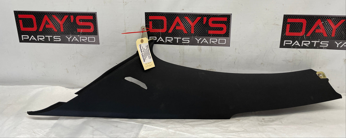 2005 Pontiac GTO RH Passenger Rear Interior C Pillar Seat Belt Trim Cover OEM