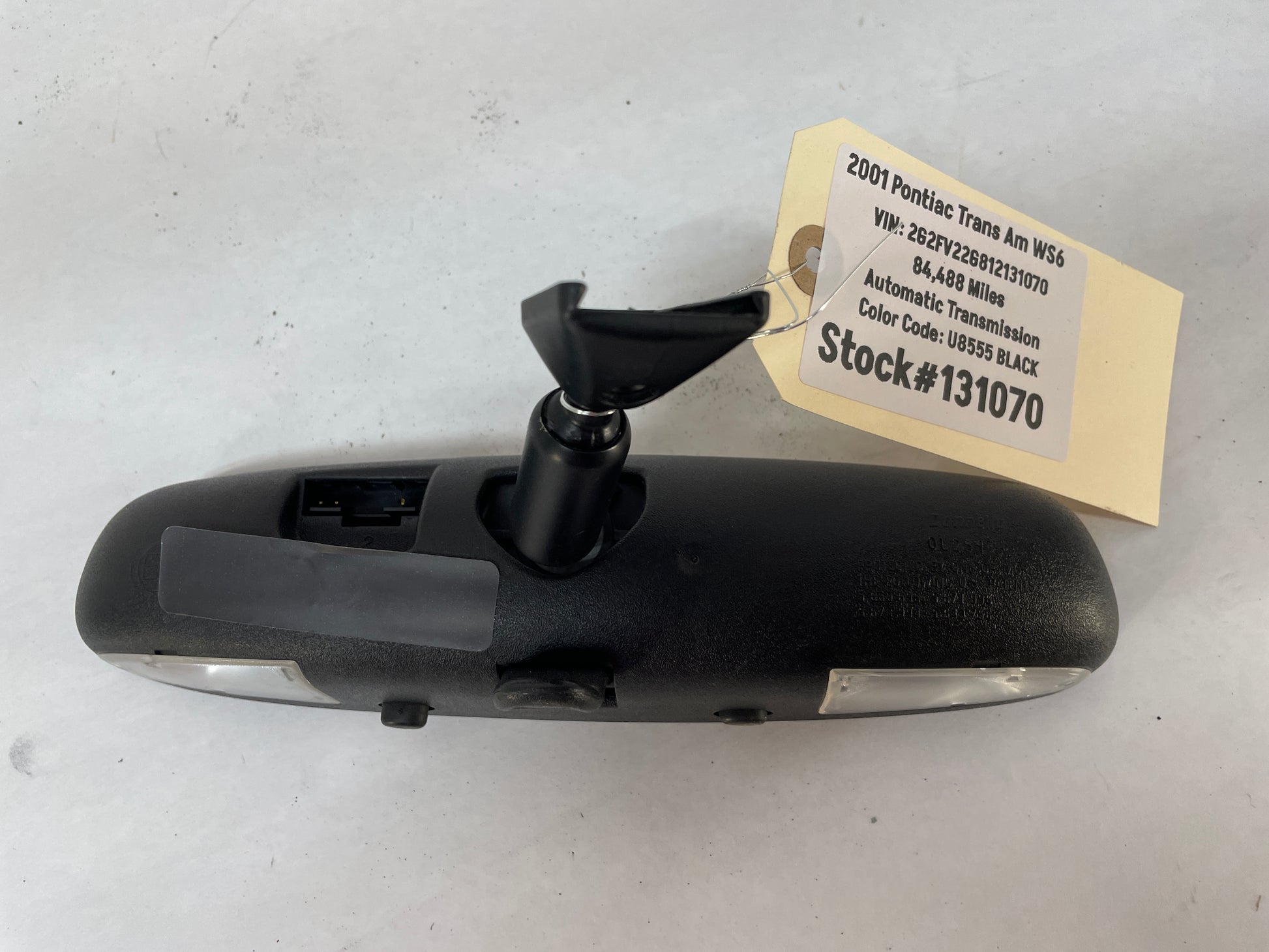 2001 Pontiac Firebird Trans AM WS6 Rearview Mirror w/ Map Light OEM - Day's Parts Yard