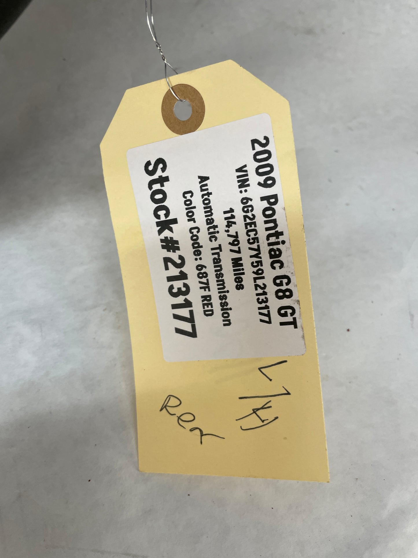 2009 Pontiac G8 GT LH Driver Rear Interior Door Panel Trim OEM