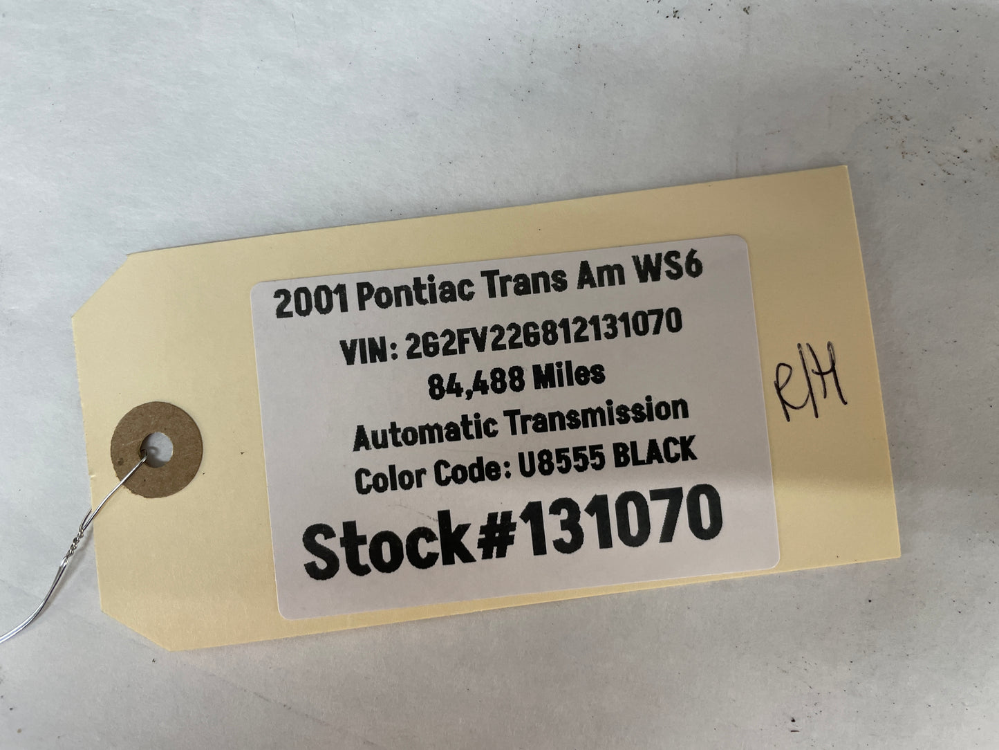 2001 Pontiac Firebird Trans AM WS6 RH Passenger T-Top Roof Glass Panel OEM - Day's Parts Yard
