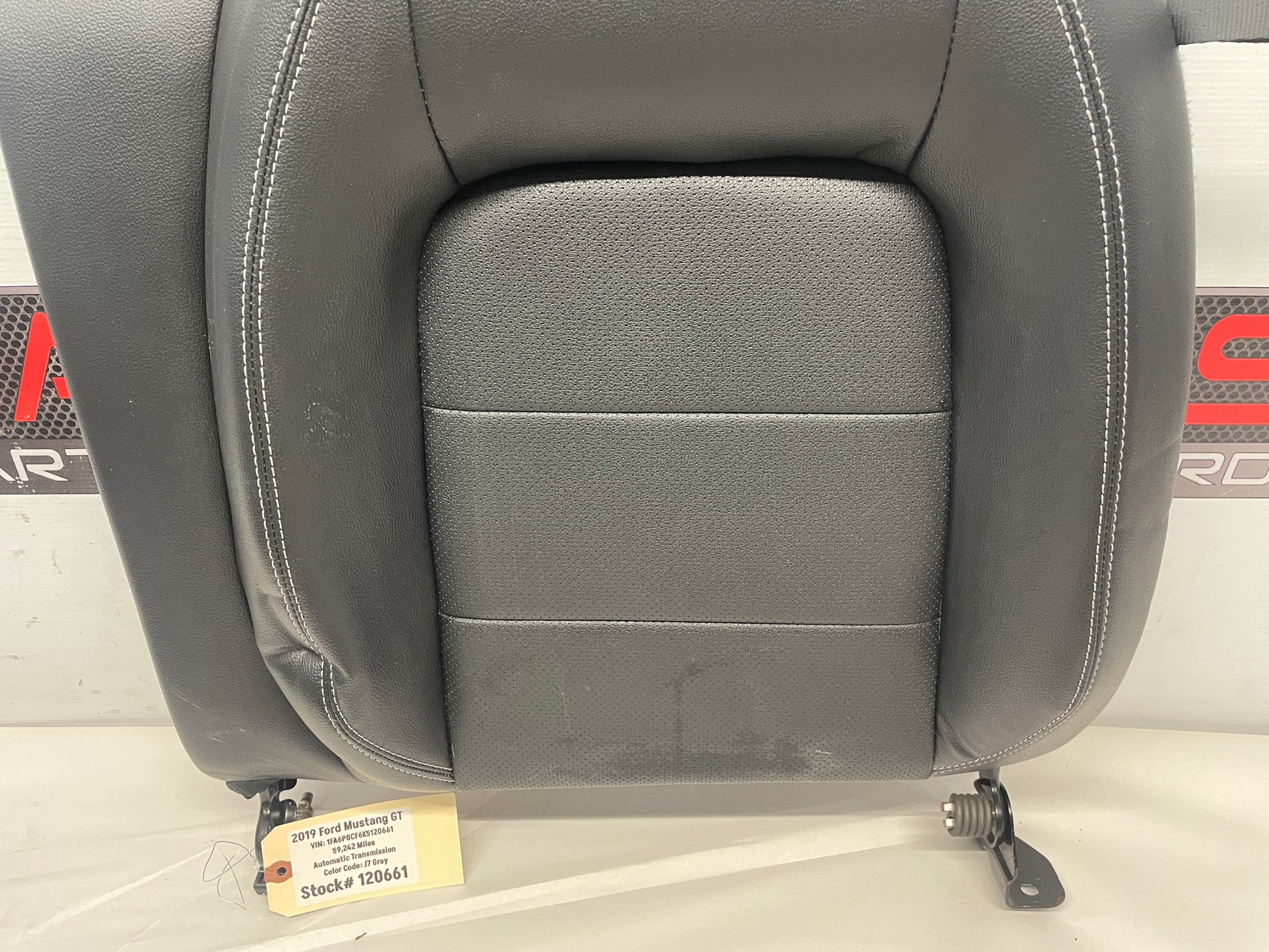 2019 Ford Mustang GT LH Driver Rear Seat Upper Top Section OEM - Day's Parts Yard