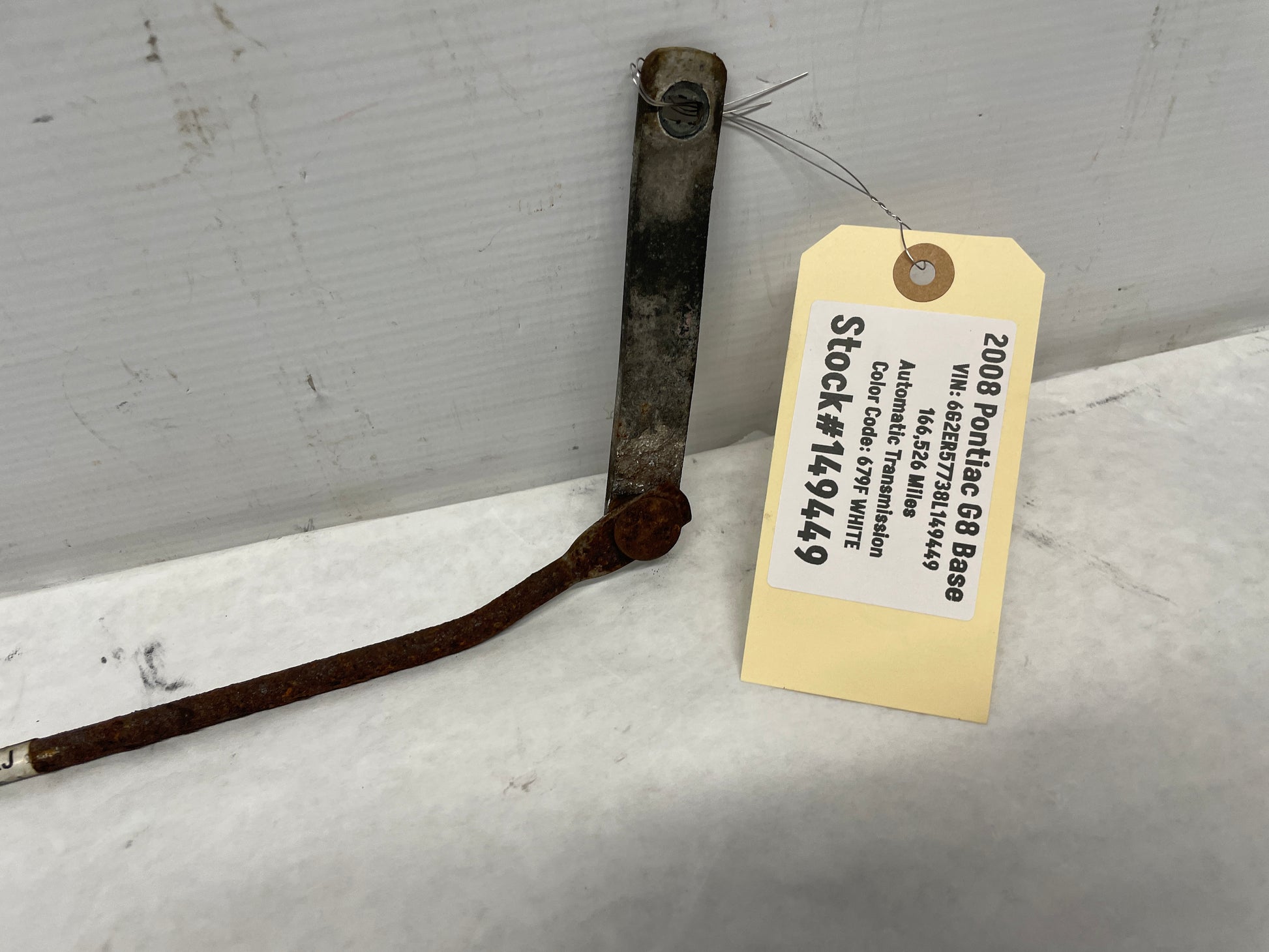 2008 Pontiac G8 Base Automatic Shifter Linkage Rod OEM - Day's Parts Yard