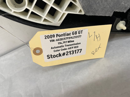 2009 Pontiac G8 GT LH Driver Rear Interior Door Panel Trim OEM