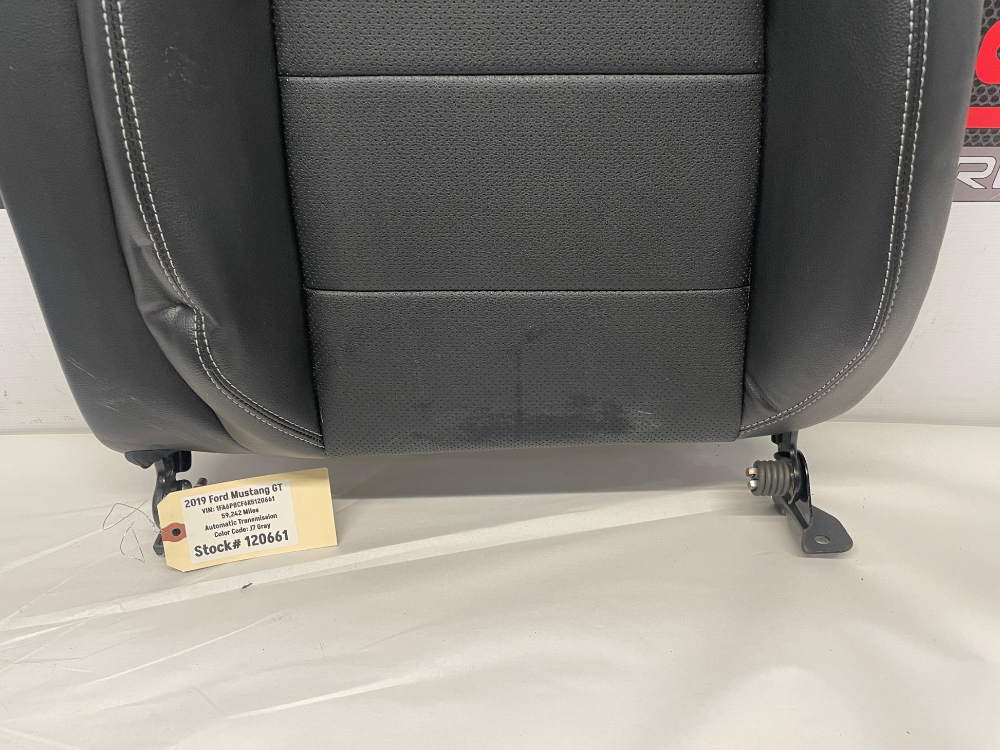 2019 Ford Mustang GT LH Driver Rear Seat Upper Top Section OEM - Day's Parts Yard