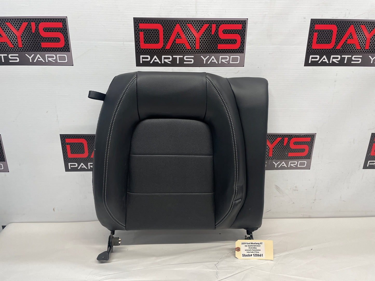 2019 Ford Mustang GT RH Passenger Rear Seat Upper Top Section OEM