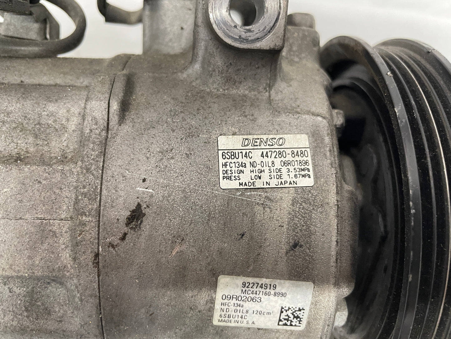 2014 Chevy SS Sedan AC A/C Air Conditioner Compressor OEM