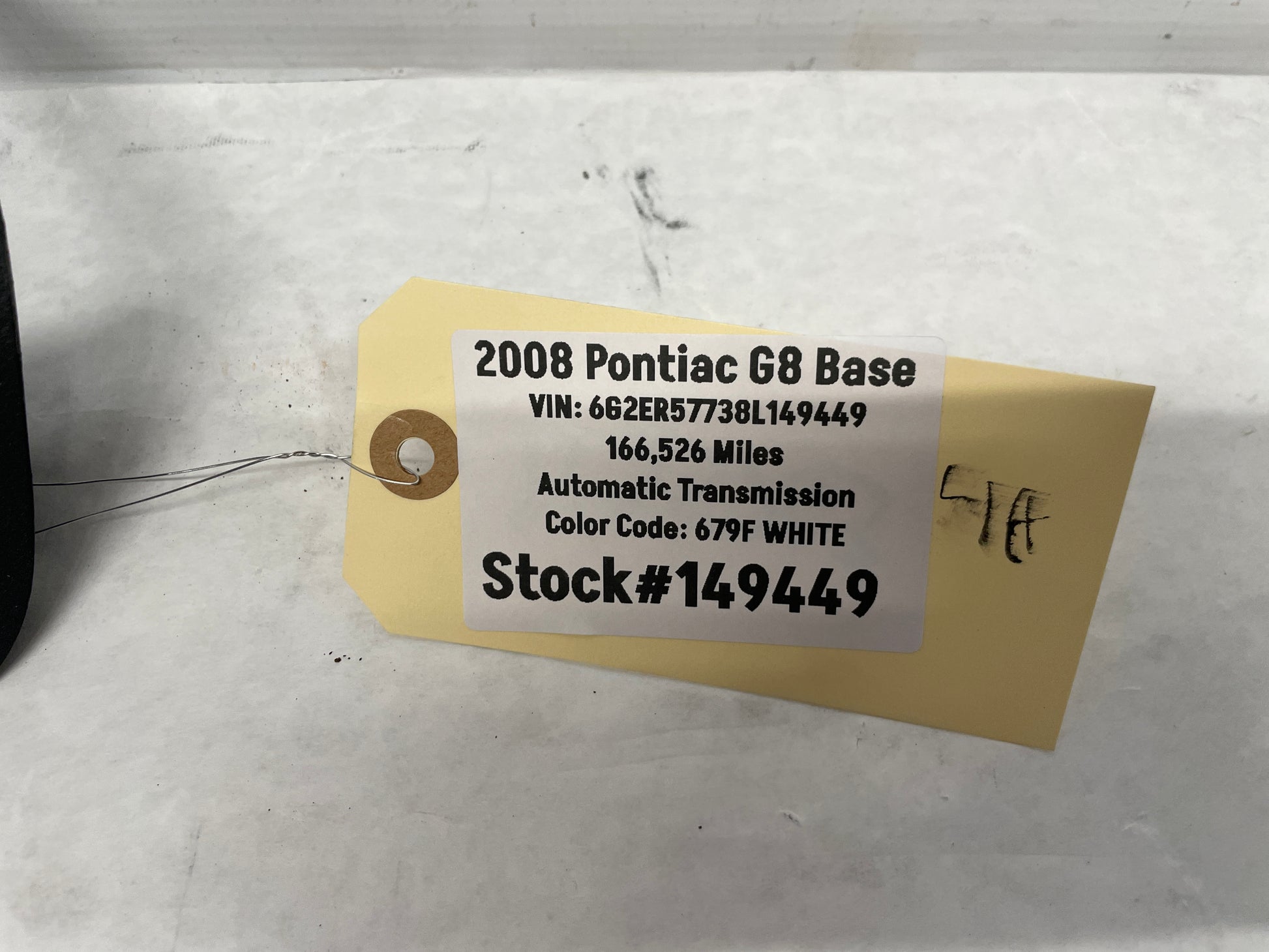 2008 Pontiac G8 Base LH Driver Front Seat Rear Inner Track Trim Frame Cover OEM - Day's Parts Yard
