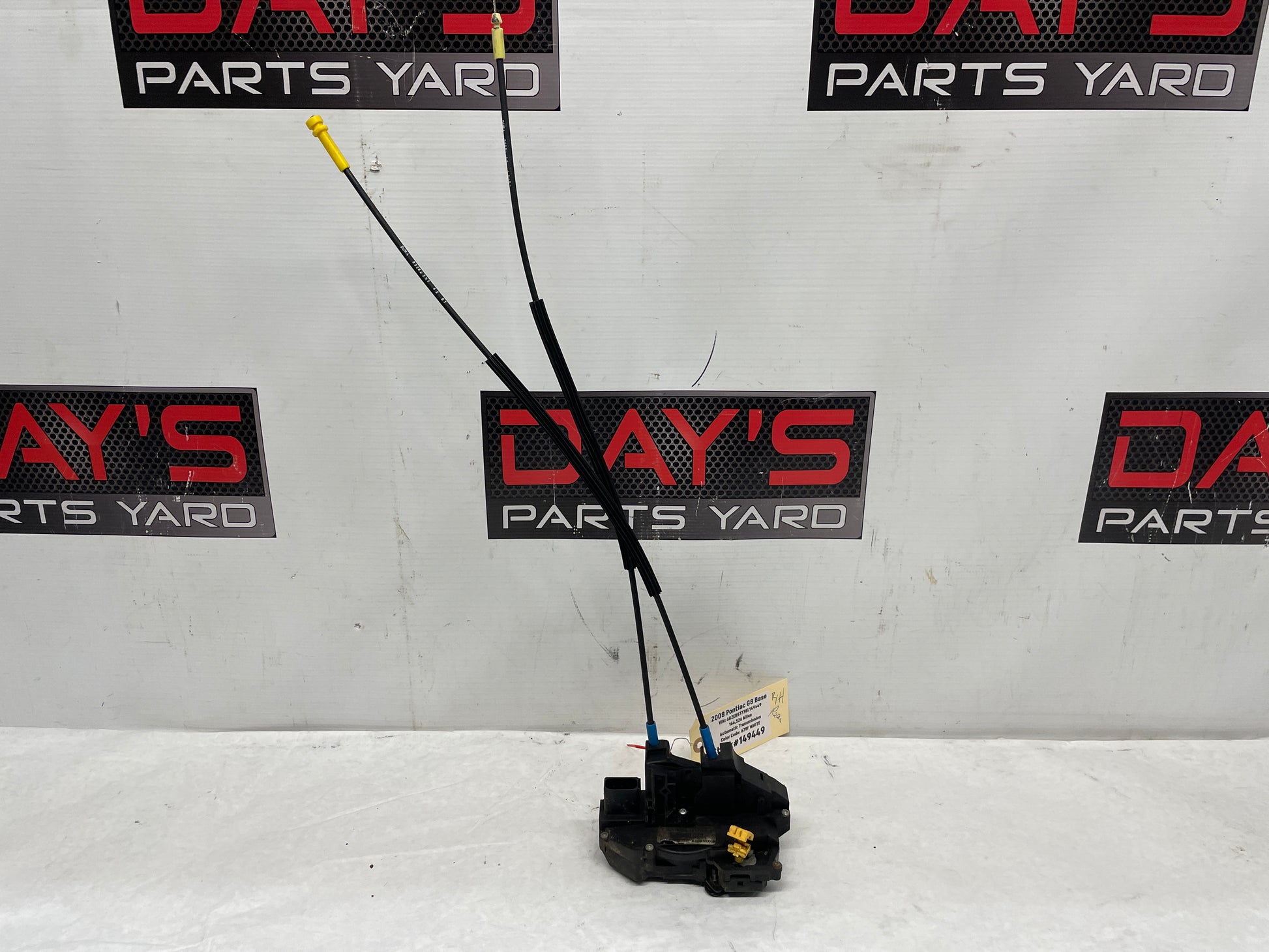 2008 Pontiac G8 Base RH Passenger Front Door Lock Actuator OEM - Day's Parts Yard