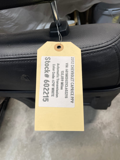 2012 Chevy Caprice PPV Seats Fronts and Rears OEM