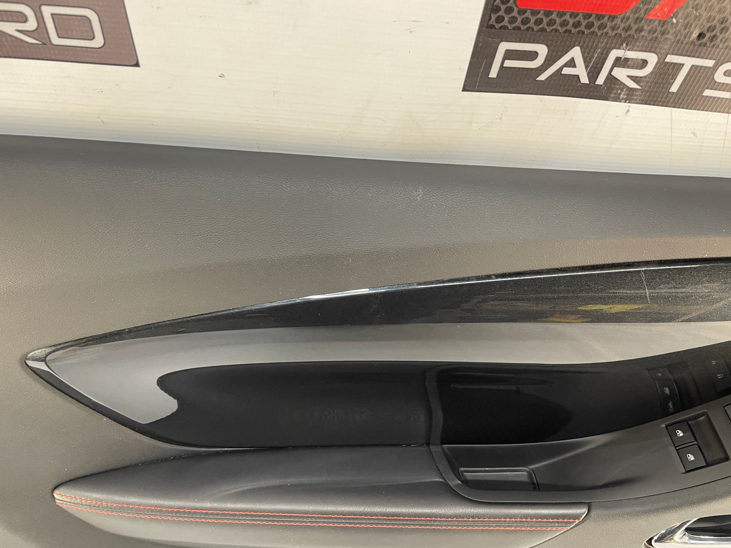 2013 Chevy Camaro ZL1 LH Driver Carbon Flash Front Interior Door Panel Trim OEM - Day's Parts Yard