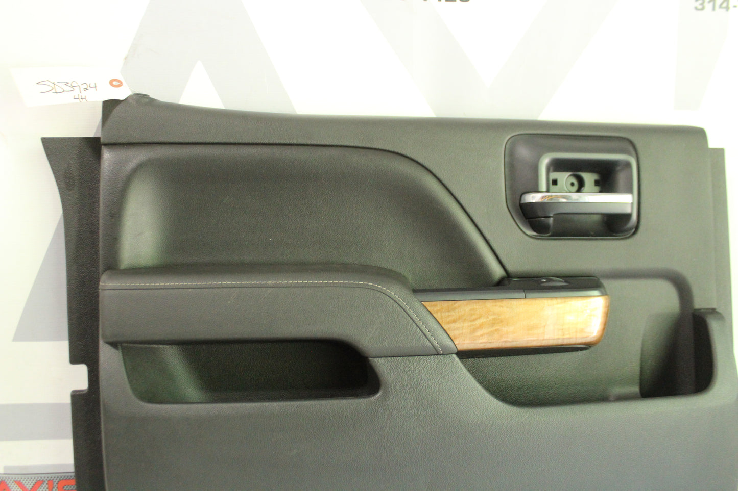 2015 Chevy Silverado 1500 LTZ Rear LH Driver Door Panel OEM