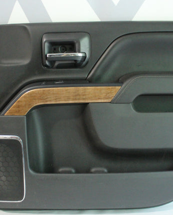 2015 Chevy Silverado 1500 LTZ Front RH Passenger Door Panel w/ Switches OEM