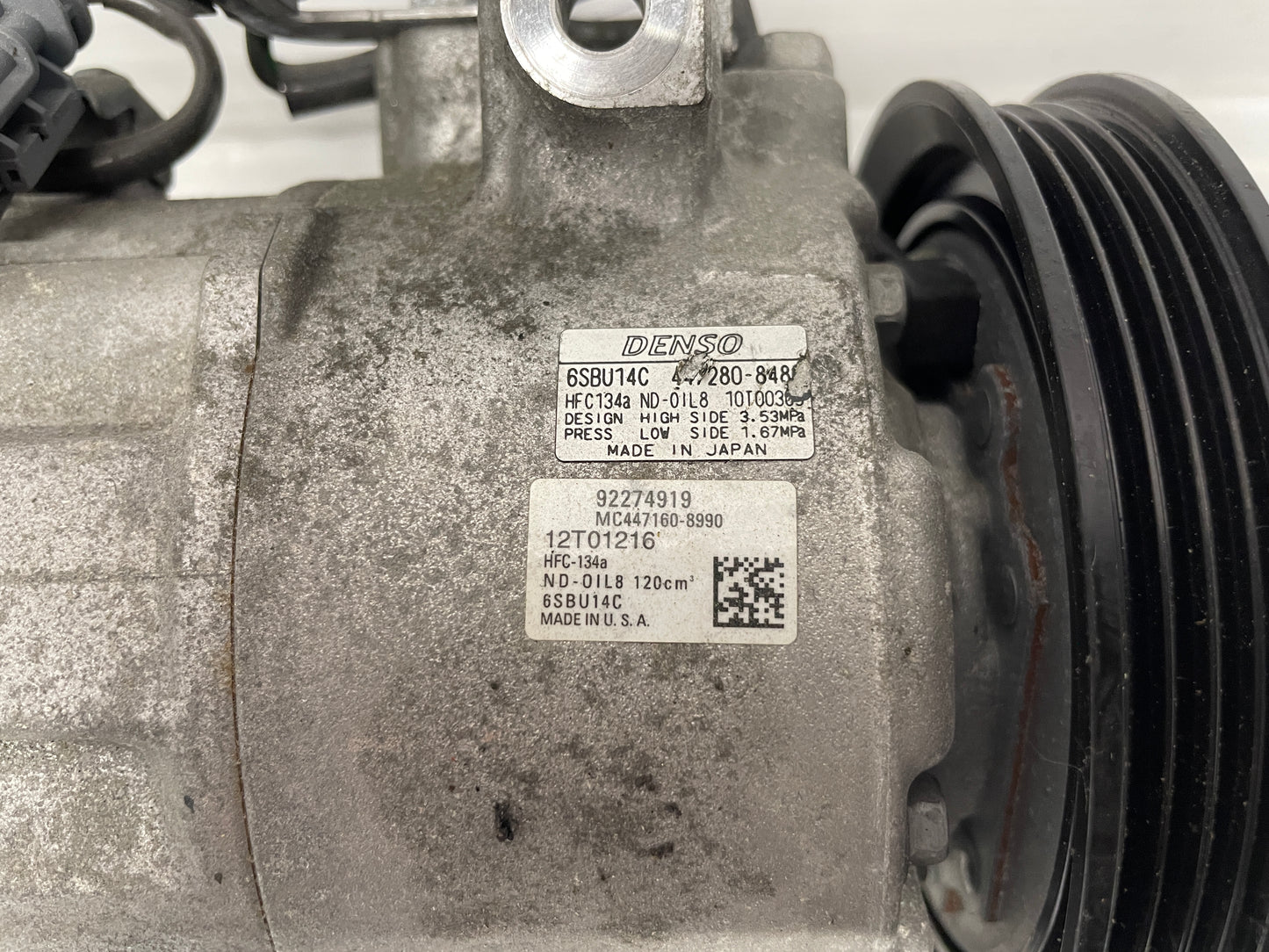 2017 Chevy SS Sedan AC A/C Air Conditioner Compressor OEM