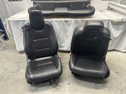 2010 Chevy Camaro SS Seats Fronts and Rears Black Leather OEM - Day's Parts Yard