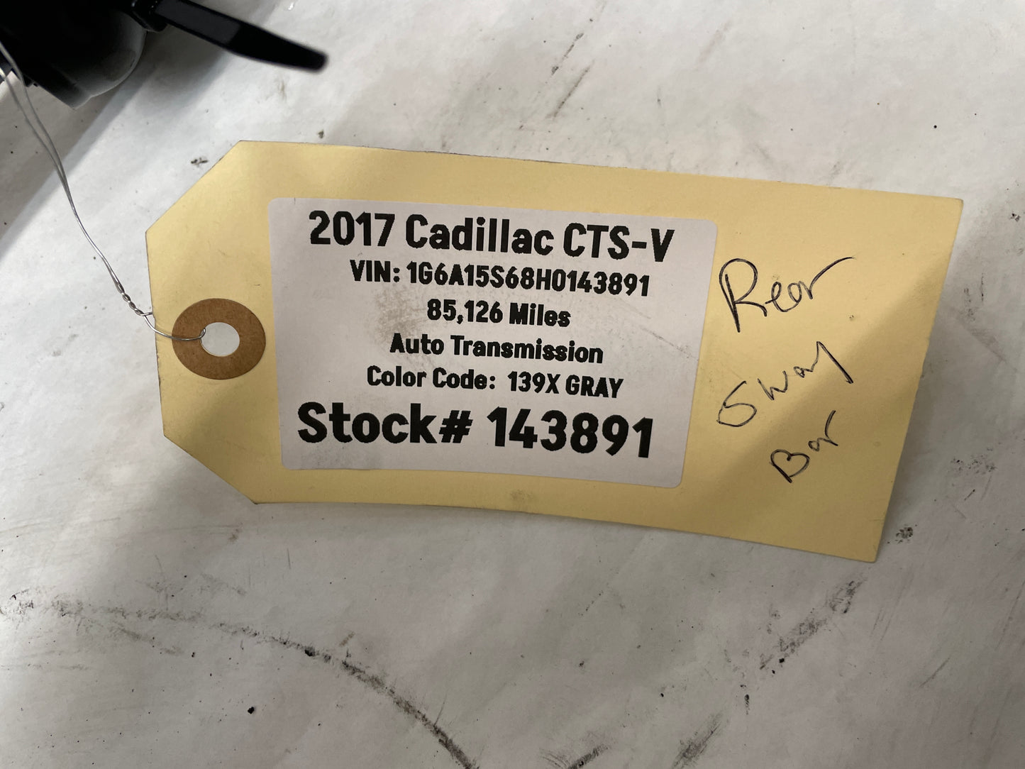 2017 Cadillac CTS-V Rear Suspension Stabilizer Sway Bar OEM - Day's Parts Yard