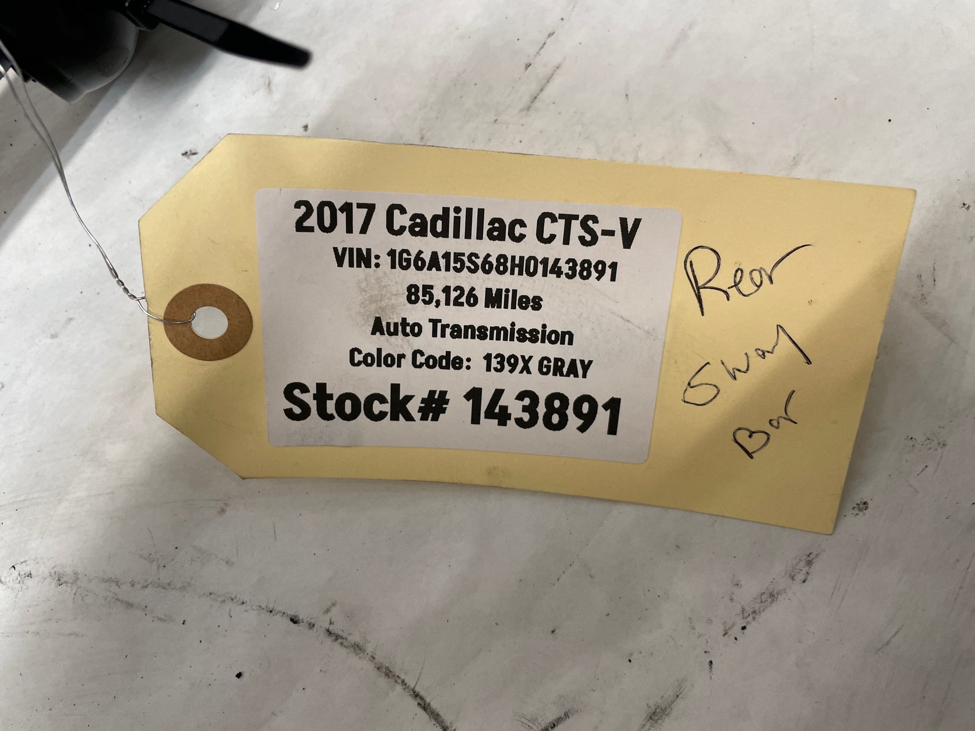 2017 Cadillac CTS-V Rear Suspension Stabilizer Sway Bar OEM - Day's Parts Yard