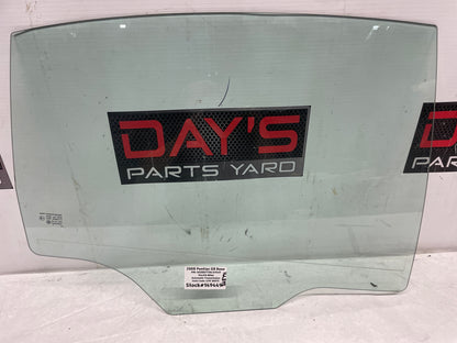 2008 Pontiac G8 Base LH Driver Rear Door Window Glass OEM - Day's Parts Yard