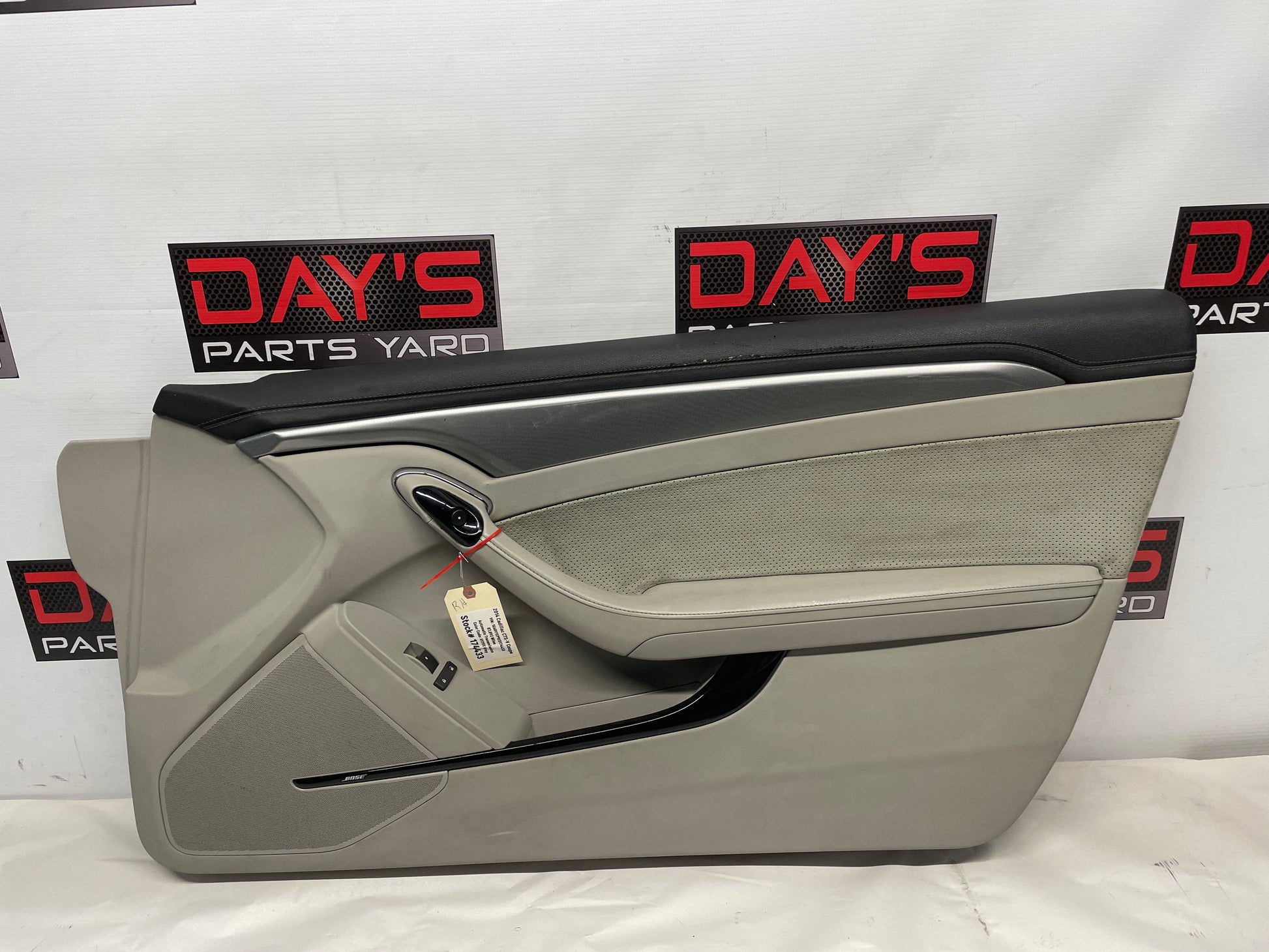 2014 Cadillac CTS-V Coupe RH Passenger Front Interior Door Panel OEM - Day's Parts Yard