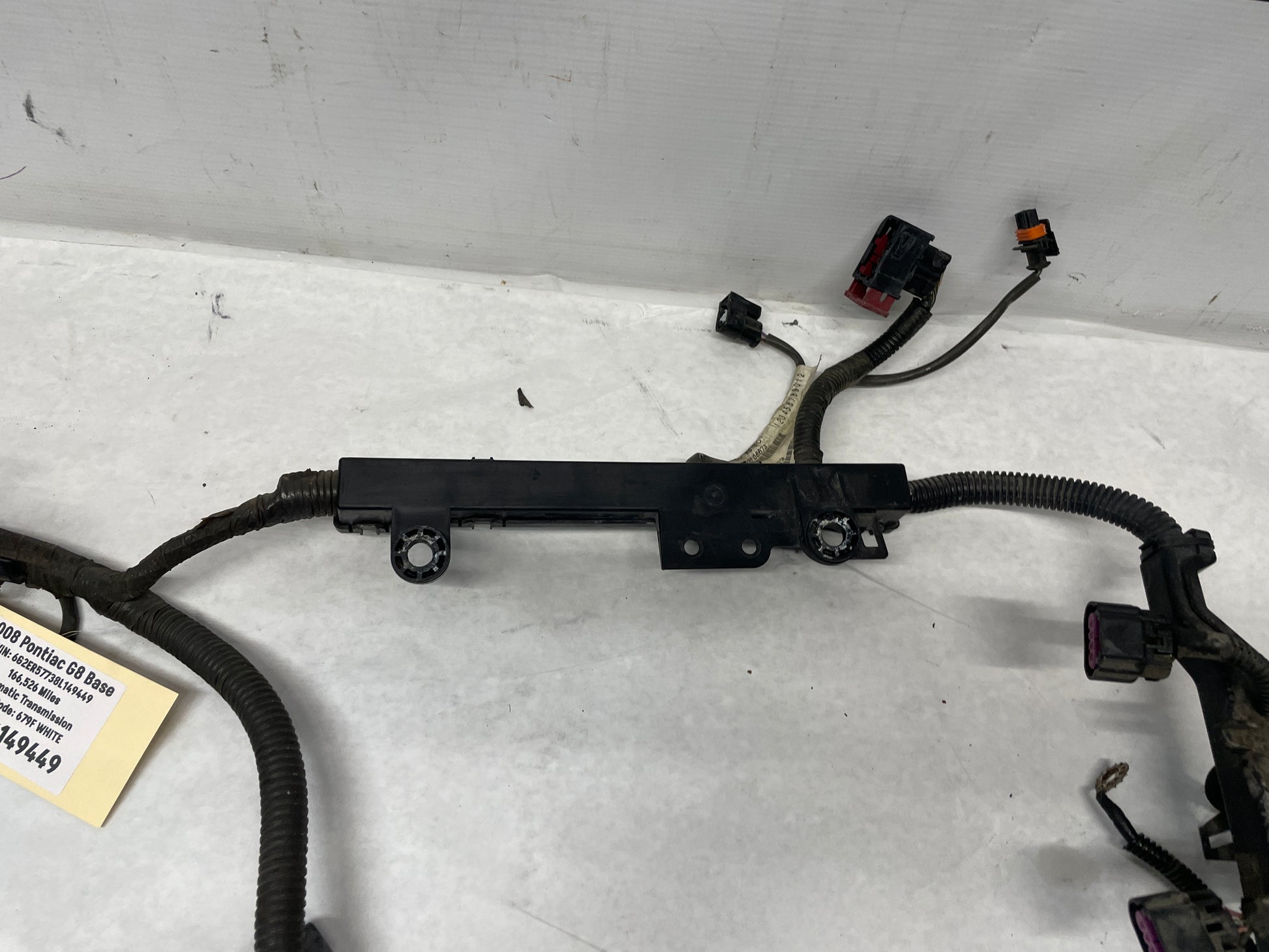 2008 Pontiac G8 Base Front Chassis Engine Bay Fire Wall Wire Wiring Harness OEM - Day's Parts Yard
